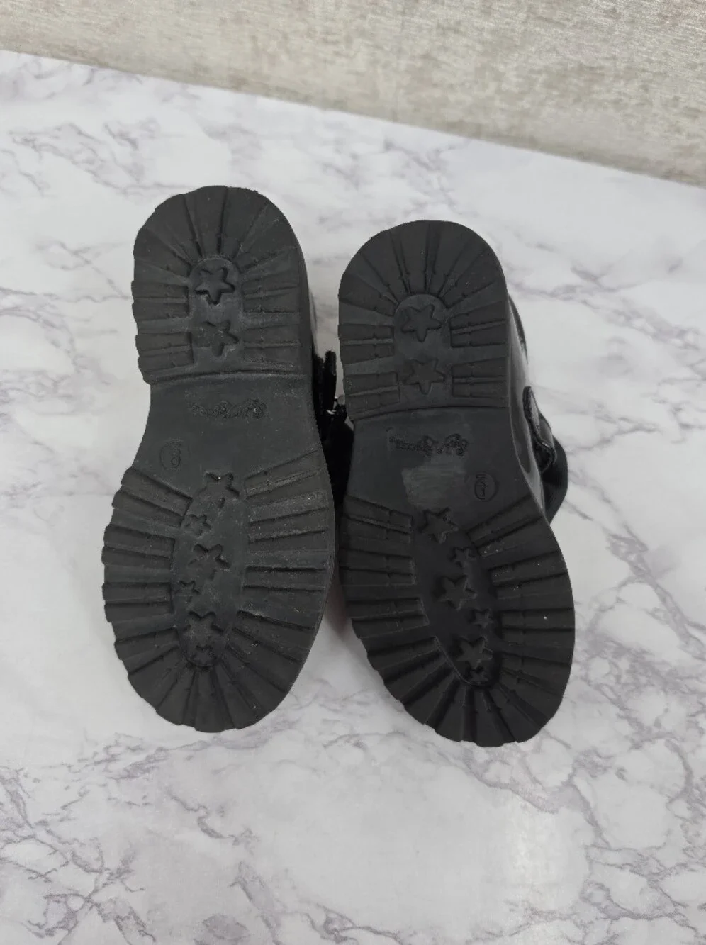 Girls Black Patent Bow Mary Jane Shoes Rhinestone Shoe Clips